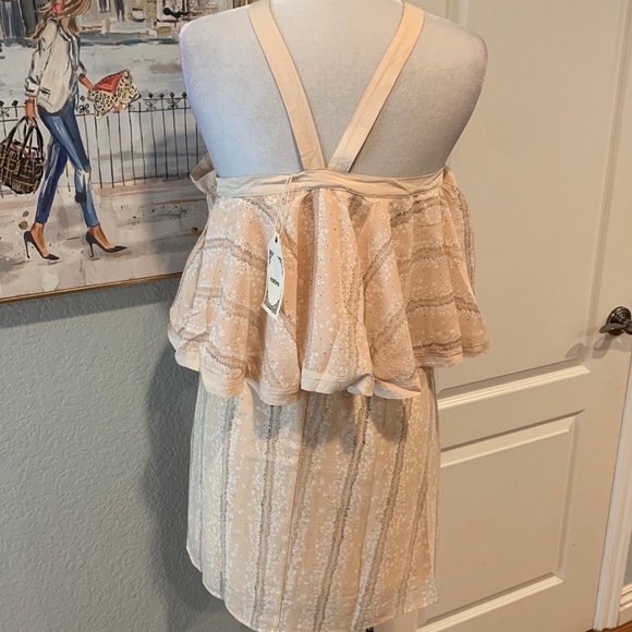 ENTRO Cold Shoulder Ruffle Tunic Dress • NWT! - Picture 4 of 9